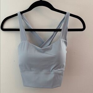 Light Blue Strappy Crop Top